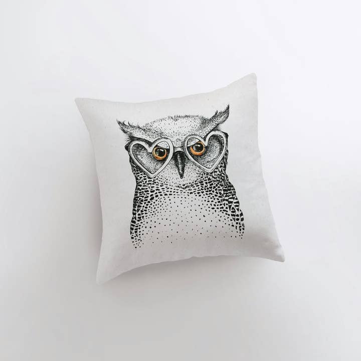 UniikPillows – Großhandel Zierkissenbezug – Eulengesicht | Kissenbezug | Wurfkissen | Wohnkultur | Eulenprint | Eulendekor | Eulen-Geschenke | Kissen | Ästhetische Raumdekoration | Geschenk für sie