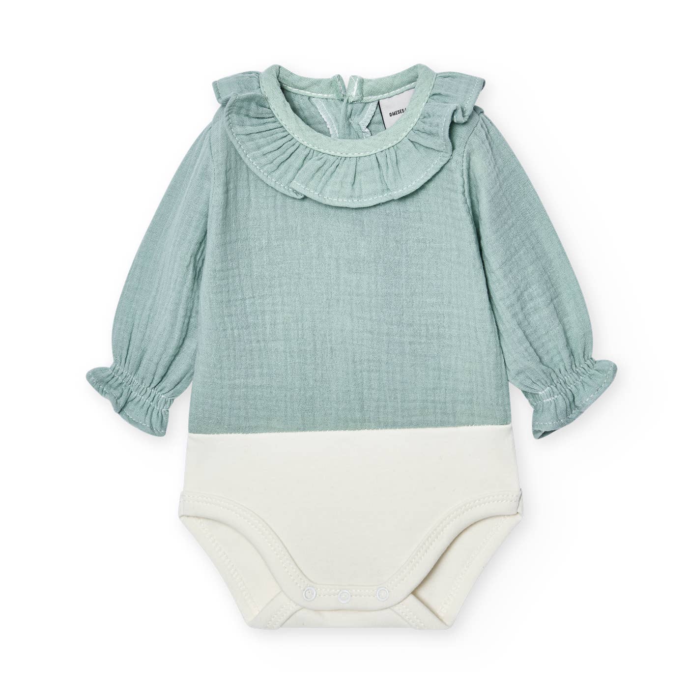 Babidu – Bodysuit - Bebé por atacado – Body de bebê Bambula com gola franzida10