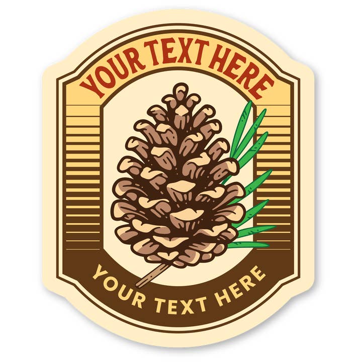 Coaster - Pinecone Badge for wholesale by Morris Magnets