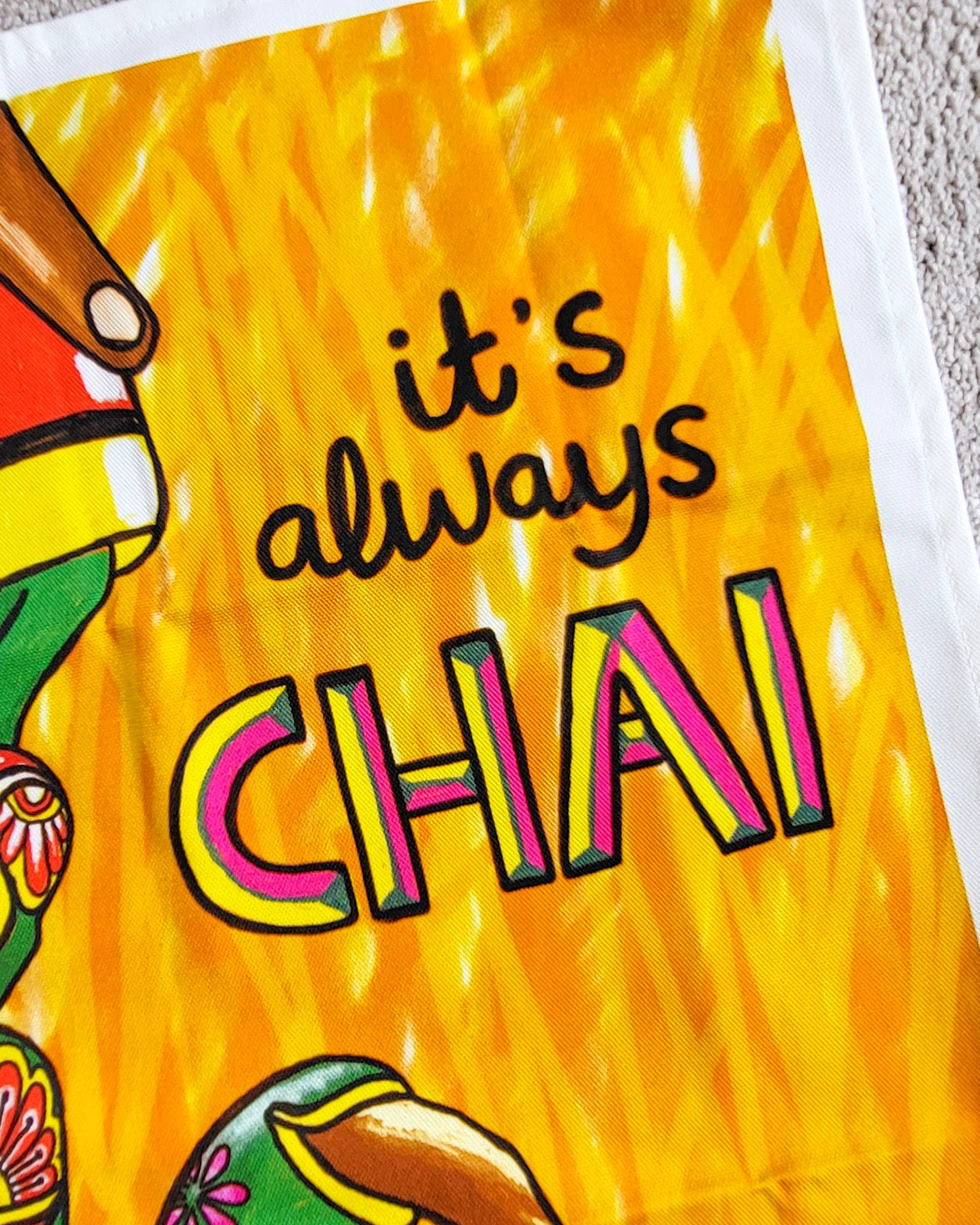 The Playful Indian – wholesale Kökshandduk – Det är alltid Chai Time kökshandduk2