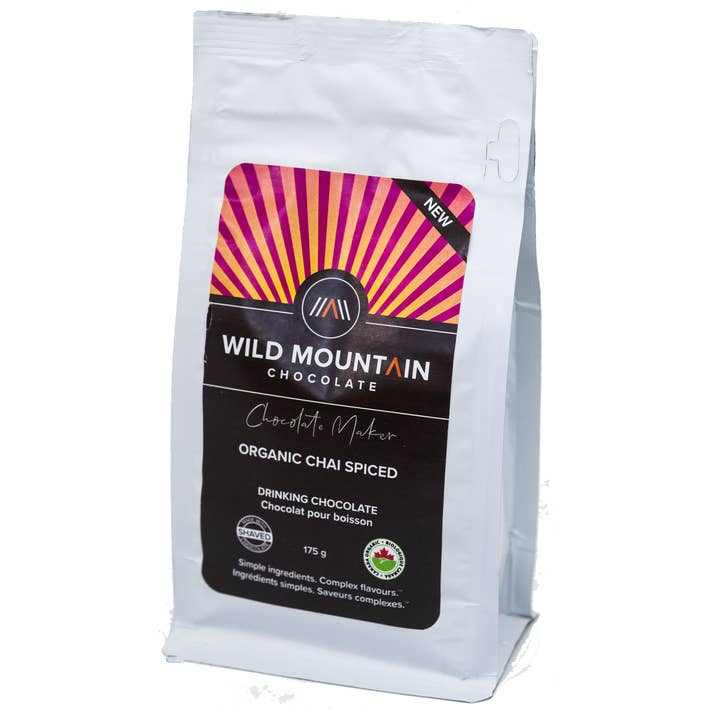 Wild Mountain Chocolate - Wholesale Hot Cocoa Mix/Kit - Organic Chai Spiced Drinking Chocolate