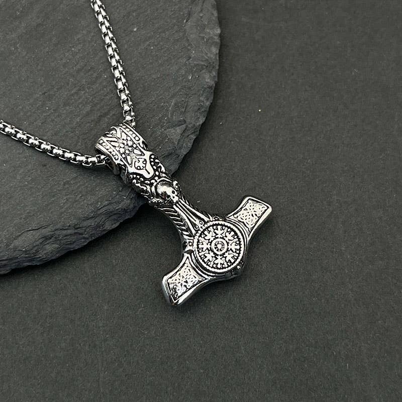 GemMeet - Wholesale Pendant/Charm Necklace - Norse Viking Vintage Odin Quake Pendant Necklace1