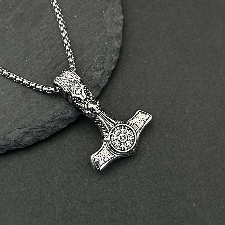 GemMeet - Wholesale Pendant/Charm Necklace - Norse Viking Vintage Odin Quake Pendant Necklace1