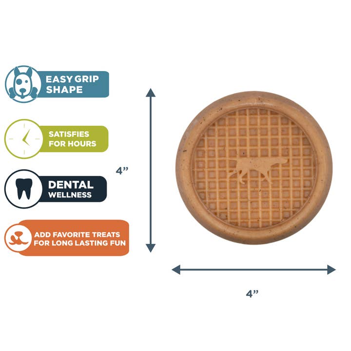 Tall Tails - Vente Jouet à mâcher – chien - Jouet pour chiens Wiggle Waffle Chew - M1