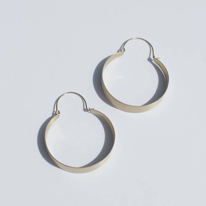 Rover & Kin - Wholesale Hoop Earrings - Brassy Statement Earrings