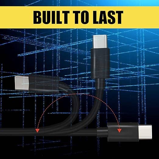 Crover - Wholesale Charging Cable - 10ft USB-A to USB-C Charging Cable, Black3