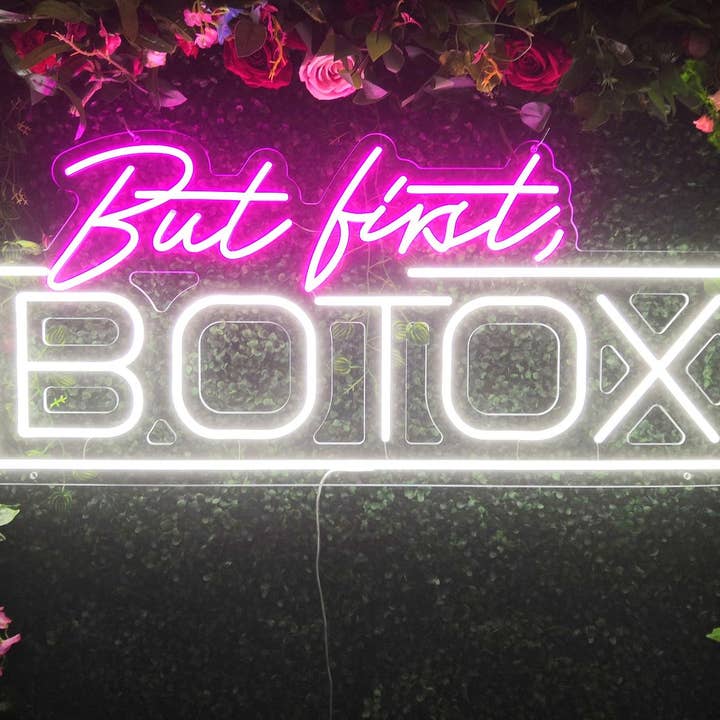 But First Botox Neon Sign for wholesale by Aoos Custom