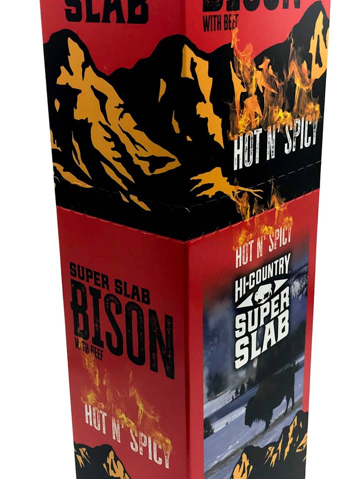 Hot & Spicy Bison Super Slab Caddy 20 Ct for wholesale by Hi-Country
