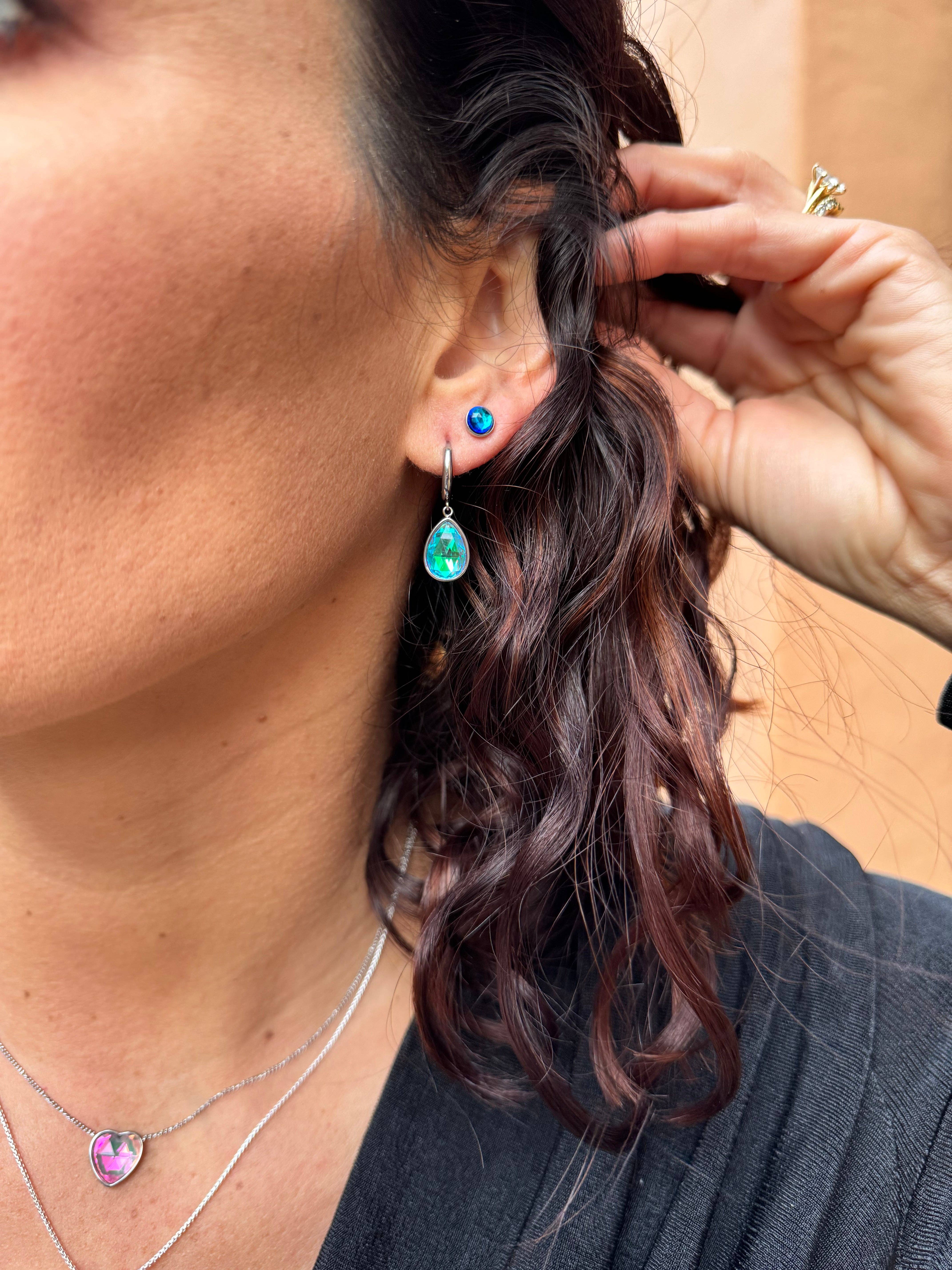 LeightWorks - Wholesale Stud/Post Earrings - ACJ - Halo Crystal Studs (5mm)3