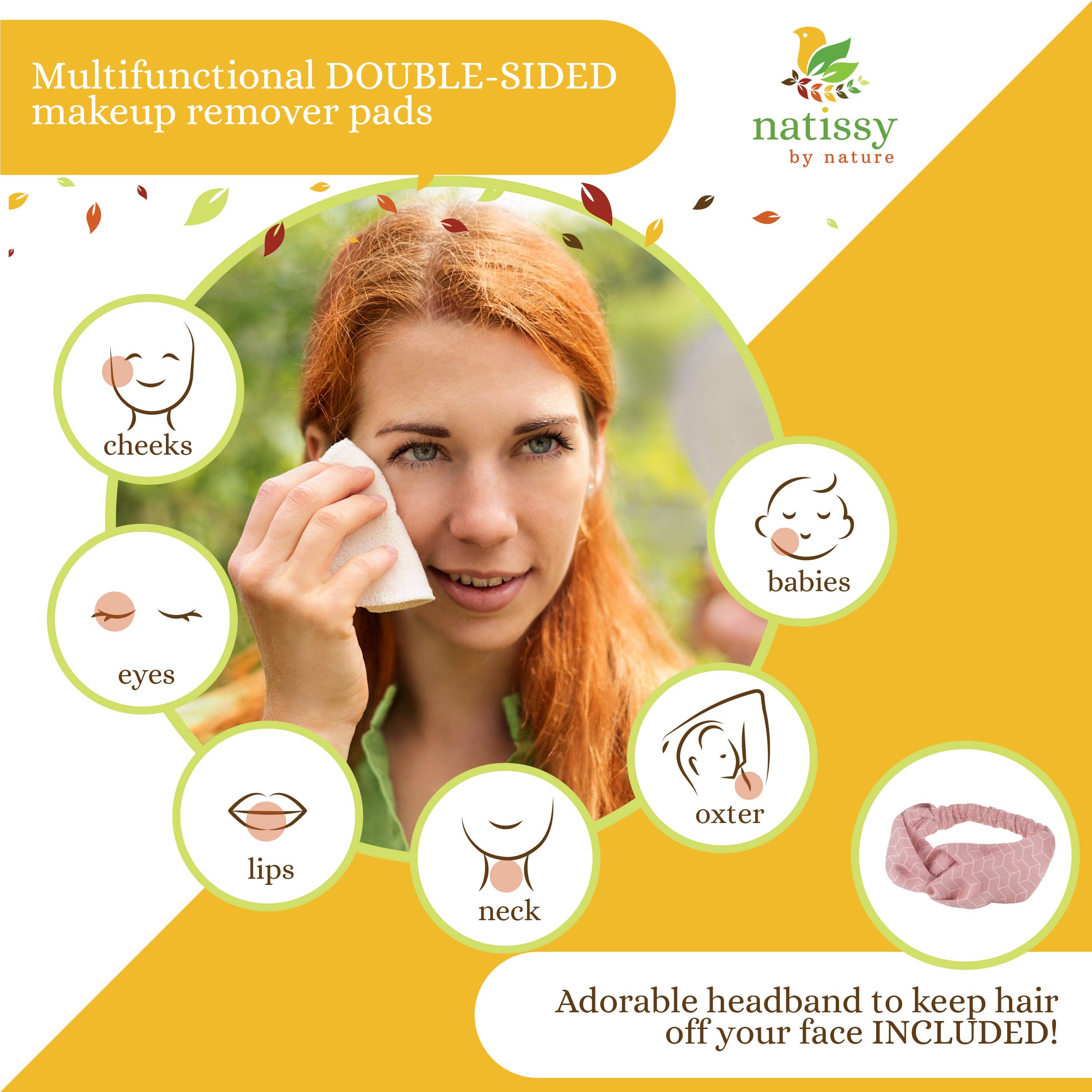 natissy - Wholesale Makeup Remover - Organic Cotton Reusable Makeup Remover Pads 12-Pack3