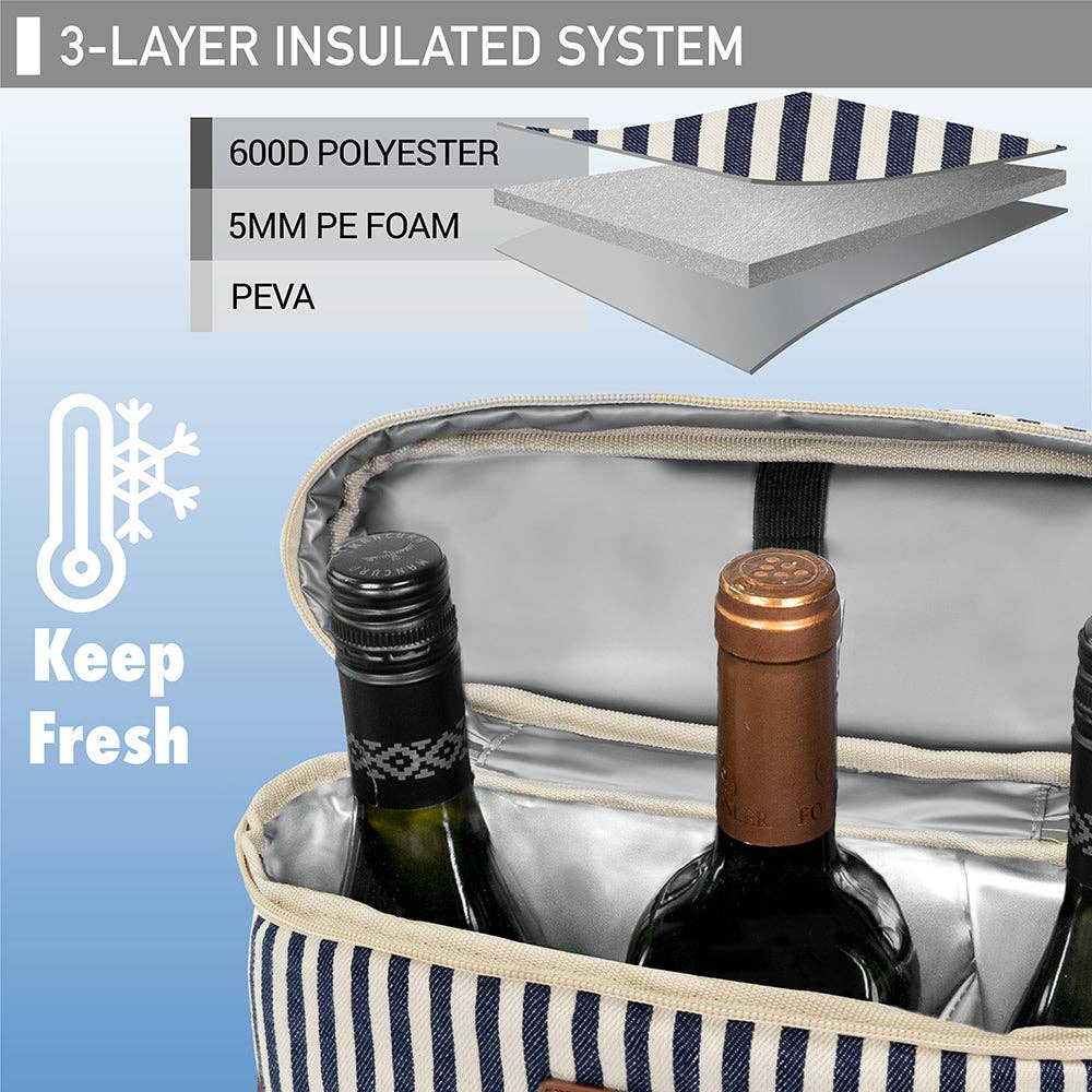 OPUX - Wholesale Wine Tote - 3 Bottle Wine Carrier Bag5