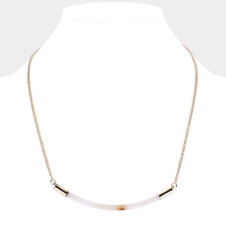 Sensibling Corp. - Wholesale Link & Chain Necklace - Tortoise Celluloid Acetate Necklace