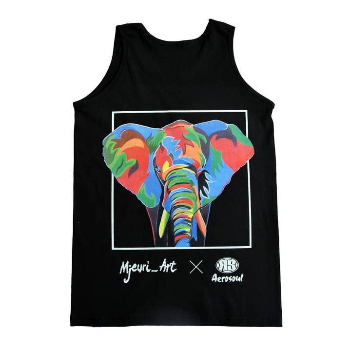 Gilet athlétique AS Africa Elephant (noir) pour la vente par Aerosoul Limited