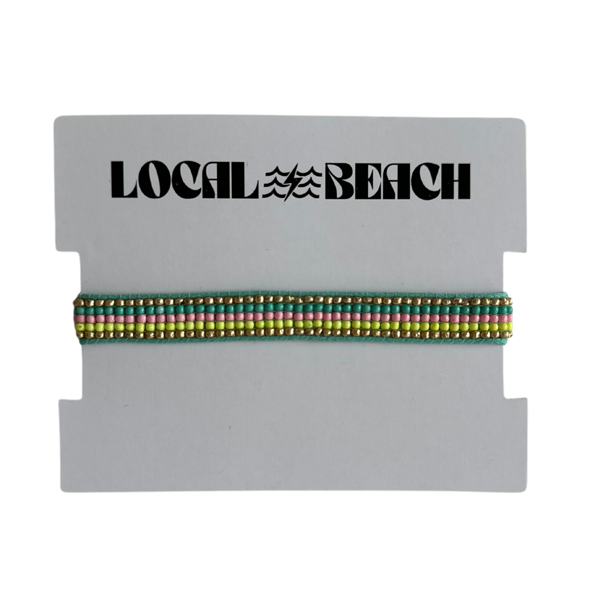 Local Beach - Wholesale Beaded Bracelet - Local Beach Stripe Beaded Bracelet2