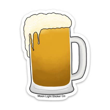 Øl Sticker for engroshandel hos Moon Light Sticker Co