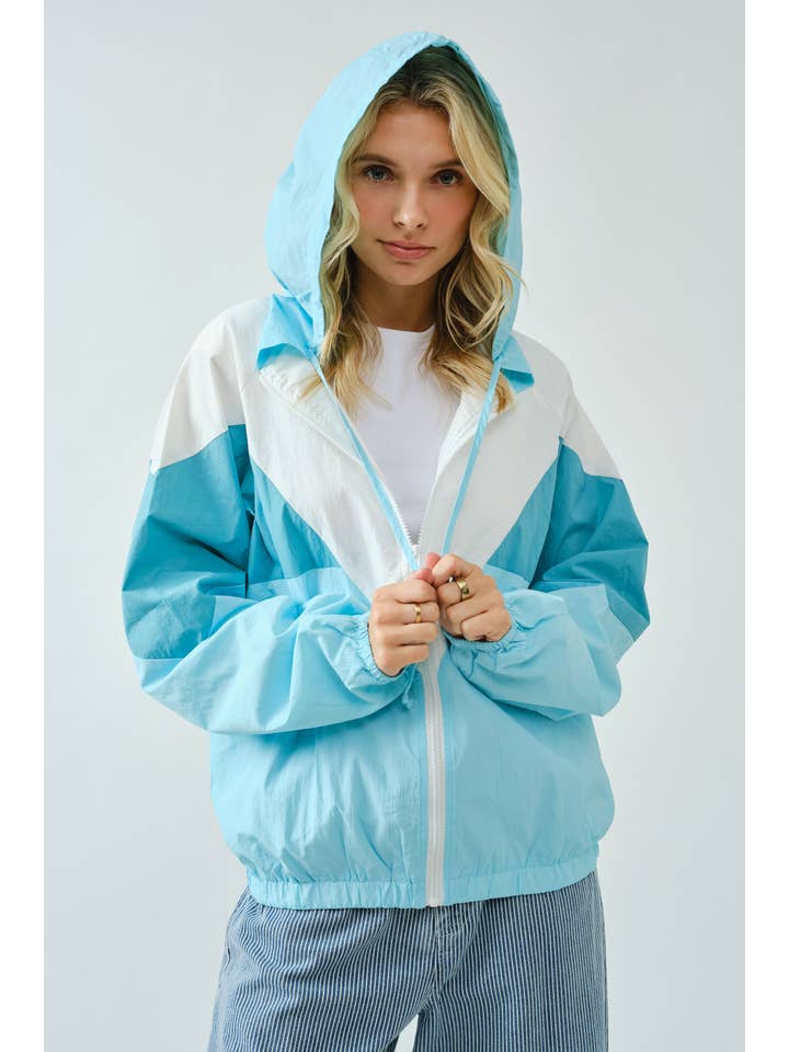 MINT SA00112J - Color Block Windbreaker Jacket for wholesale on Faire7