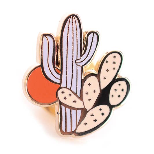 Antiquaria - Wholesale Lapel Pin/Button - Little Cactus Enamel Pin0
