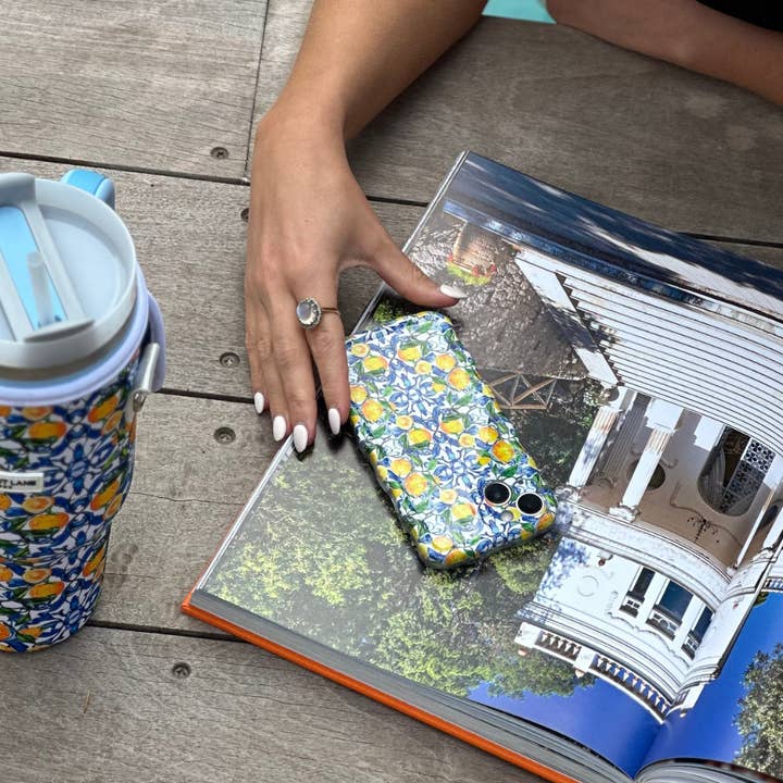 Coconut Lane – wholesale Phone case – Women’s – Wavy Phone Case - Amalfi Lemon9