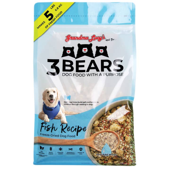 Nourriture pour chiens au poisson 3 Bears - 1 lb pour la vente par Grandma Lucy's