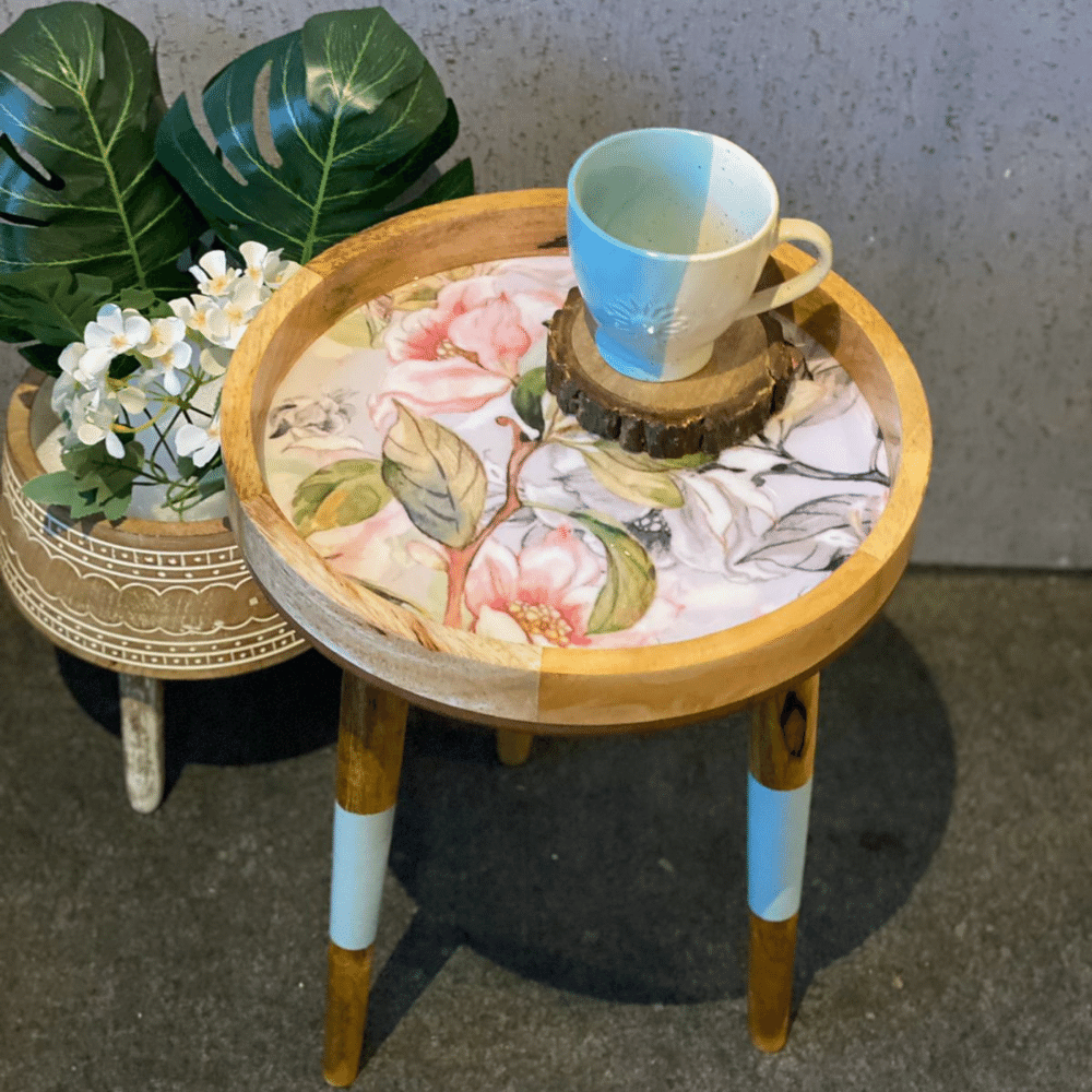 Hartsmede - Wholesale Side Table - Handmade Side Table Removable Legs Hummingbird Tray Table8