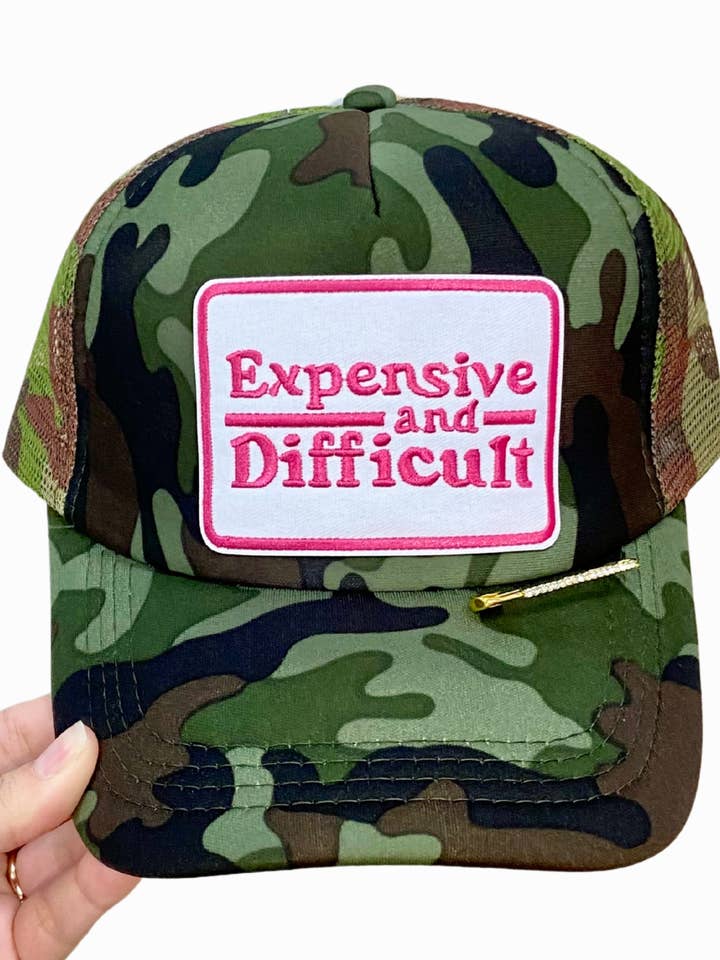 Expensive & Difficult Trucker Hat for wholesale by Valois Designs