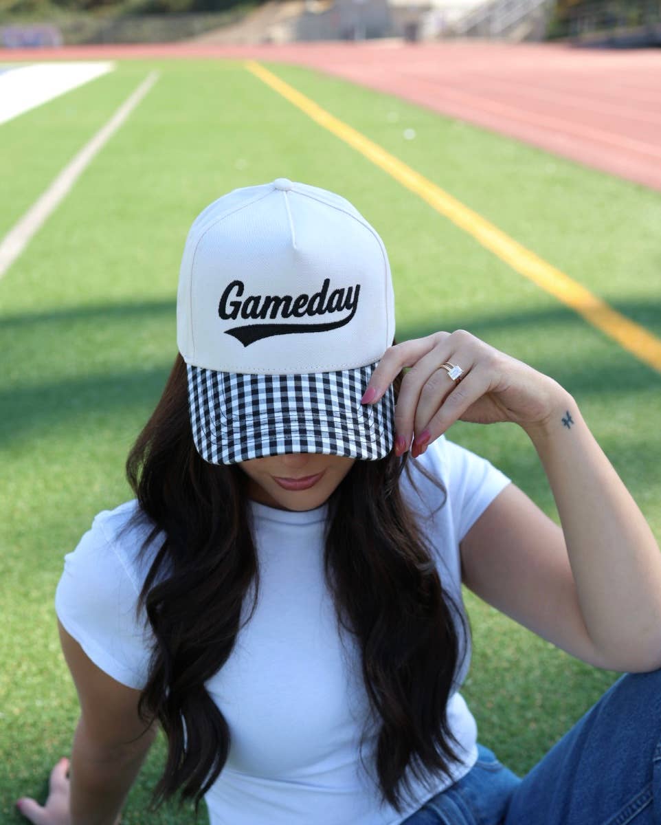 Electric label - Wholesale Trucker Hat - Women's - Gameday Gingham print hat