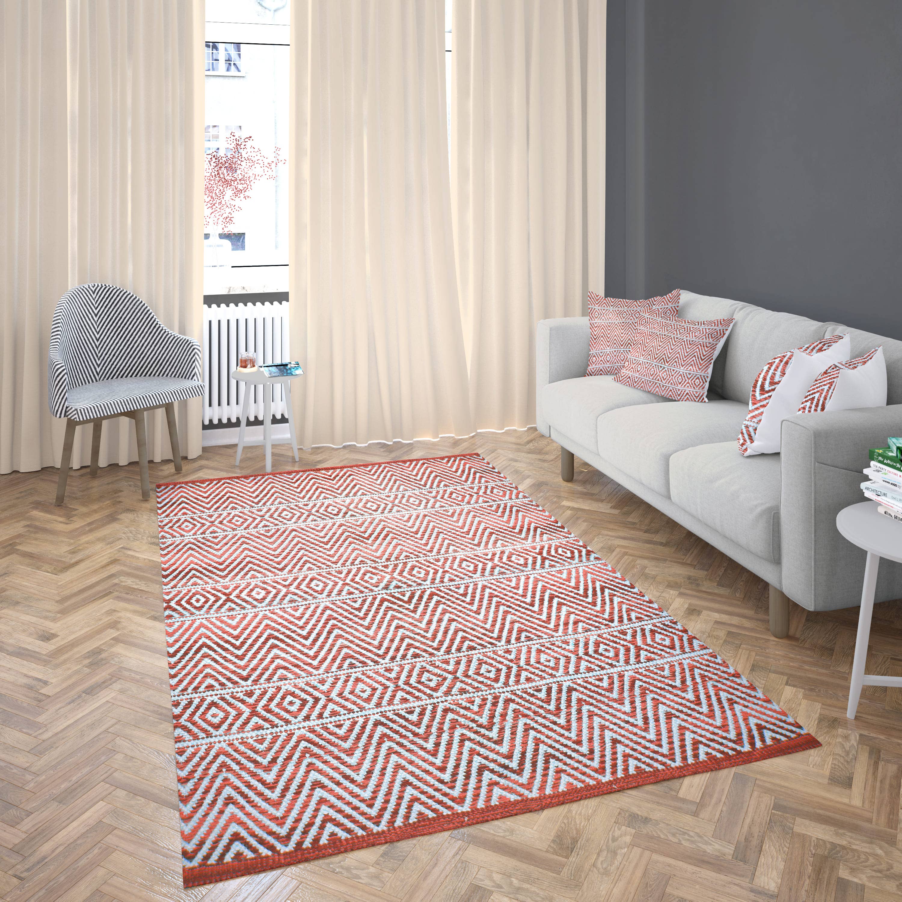 Fabstyles - Wholesale Area Rug - Herringbone Flatweave Rug3