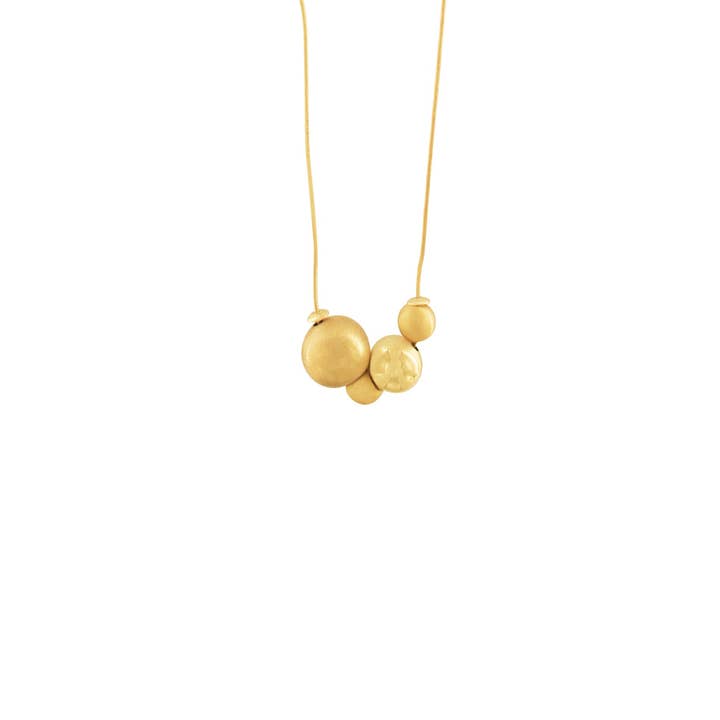 Dansk Copenhagen – Engroshandel Halskæde med vedhæng – Tabitha Multi Balls Necklace Gold Plating5