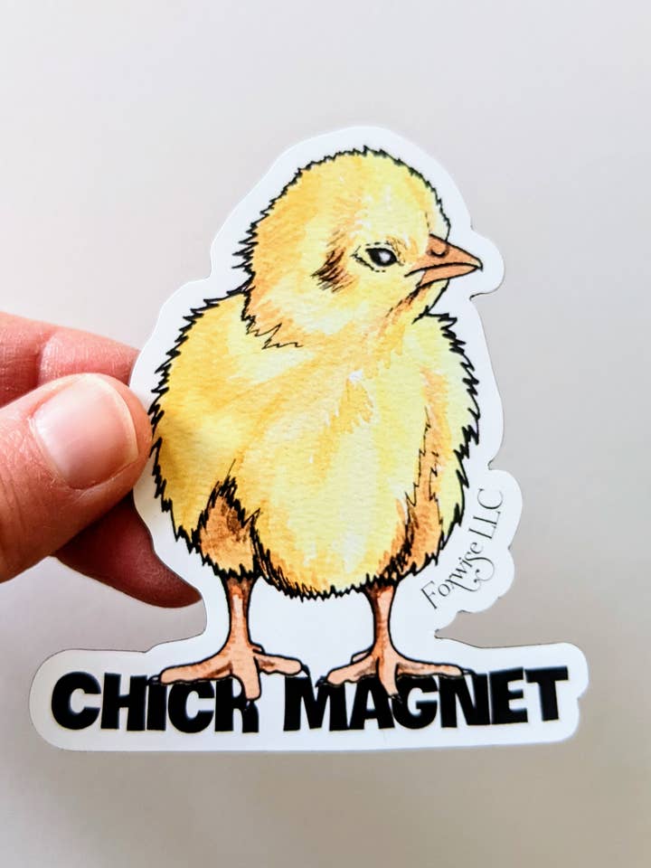 Chick Magnet | Aimant de 3 po pour la vente par Foxwise