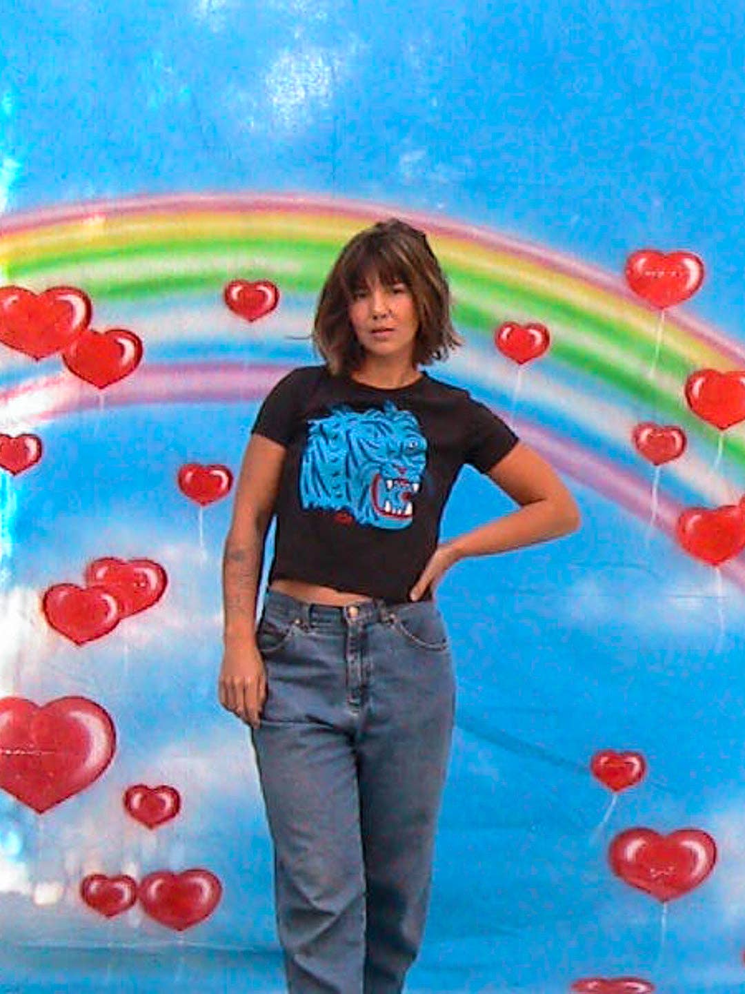 Culk – wholesale Screen printed t-shirt – Women′s – Blue Tiger Women's Tee Black6