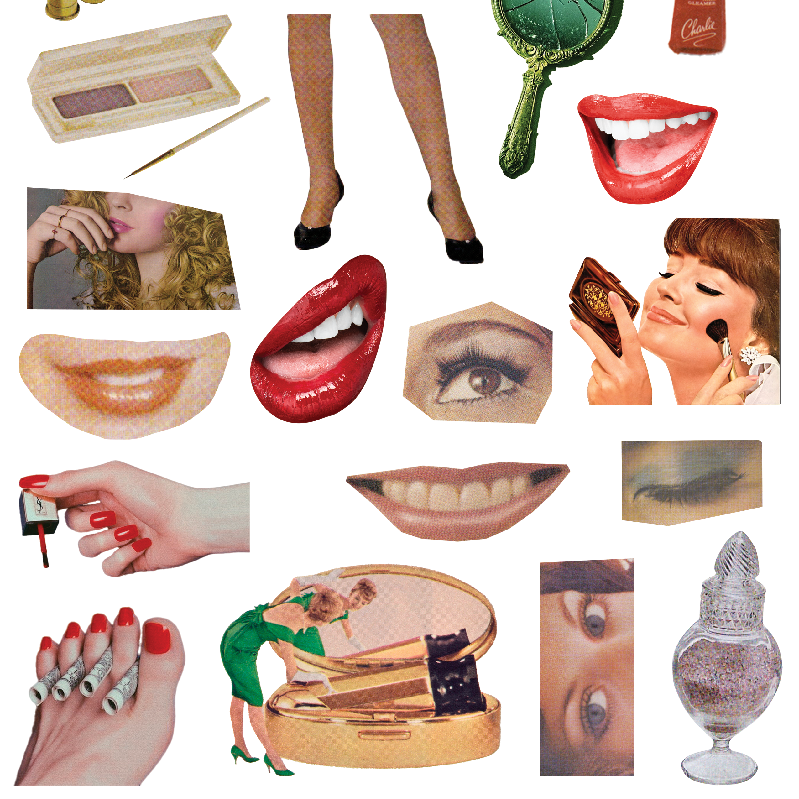 Trinket Party - Wholesale DIY Craft Kit - Sweet Nostalgia Collage Kit1