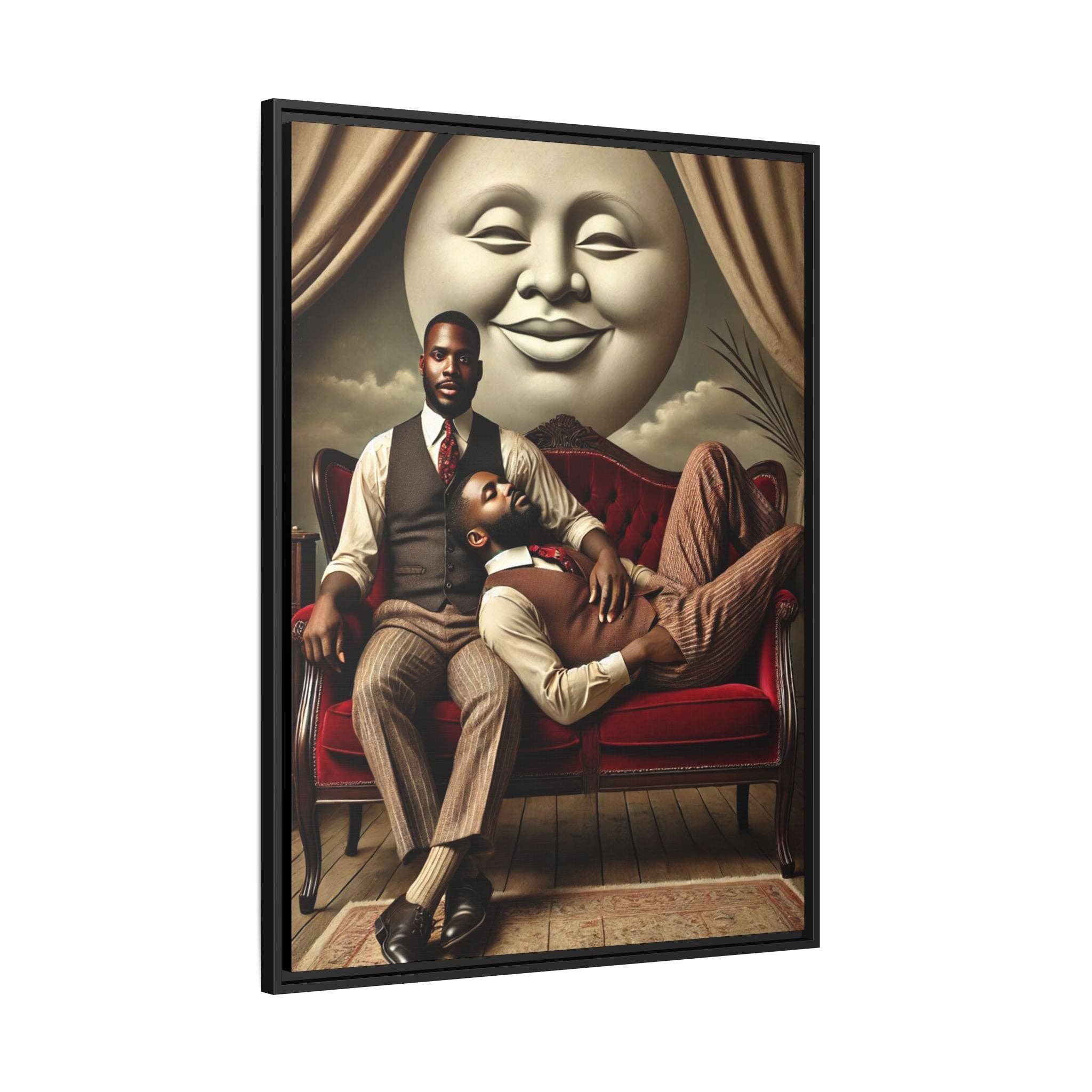 Walt & Pete - Wholesale Art Print - Missing Art Studies - Man In The Moon 00621