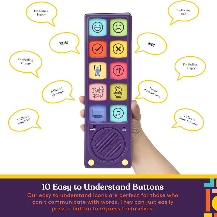 Special Supplies - Wholesale Electronic Toy - Kids & Baby - AAC Communication Device Speech Therapy, Talker Buddy Communication Device For Non Verbal Kids & Adults, Autism Talking Aids For Home, School Kids Communication Device W/Recording Option4
