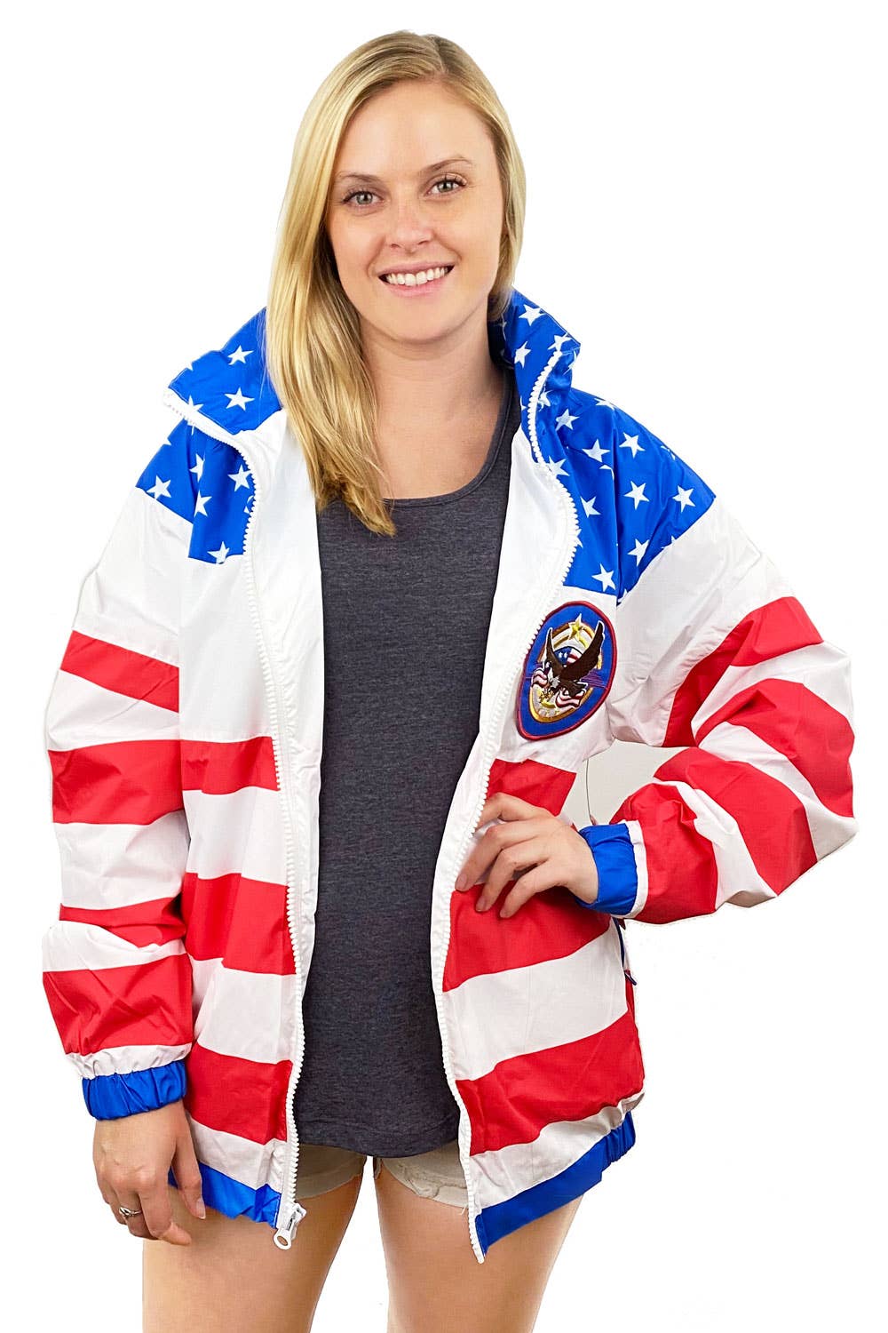 Tipsy Elves – wholesale Vindjacka - Unisex – USA amerikanska flaggan Windbreaker4