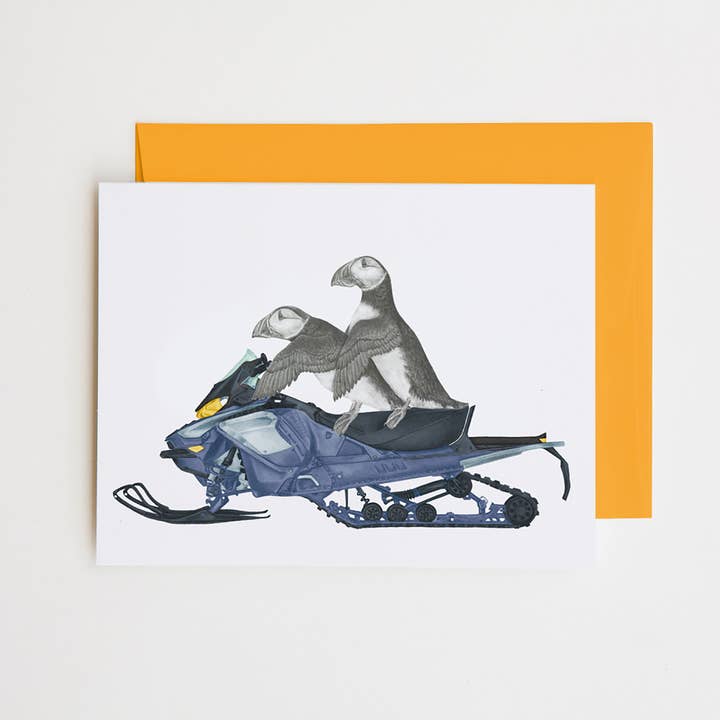 Central & Gus - Wholesale Everyday Greeting Card - Hazel & Filbert Ensueno Puffin Note Card