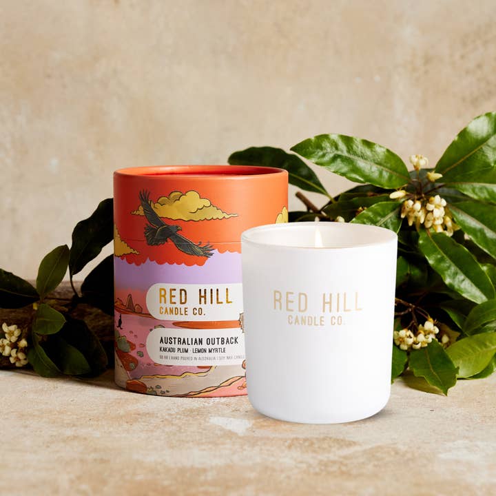 Australian Outback Soy Wax Candle for wholesale by Red Hill Candle Co.