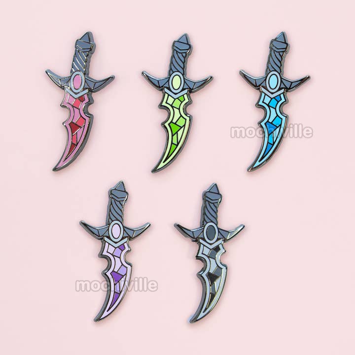 Épingle Émaillée Dague Magique pour la vente par Mochiville