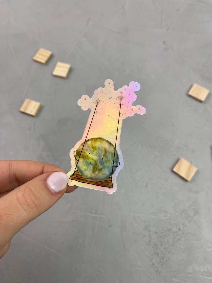 Holo-adesivo XXL - terra/formigamento no estômago por atacado de von.anne