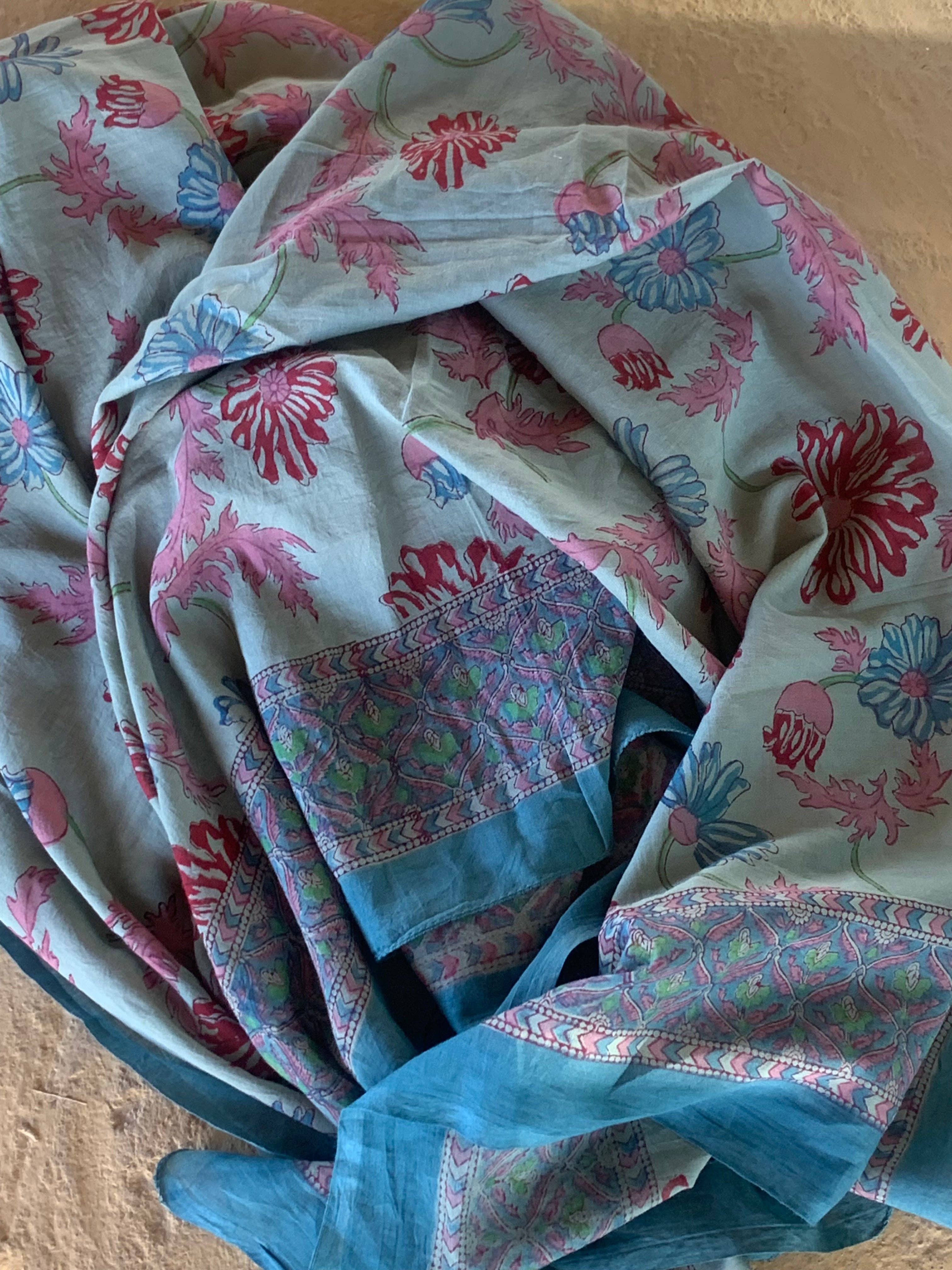 Aurobelle Ibiza - Wholesale Swim Cover Up - Women's - Big size Sarong    or Pareo in block print new collection 242