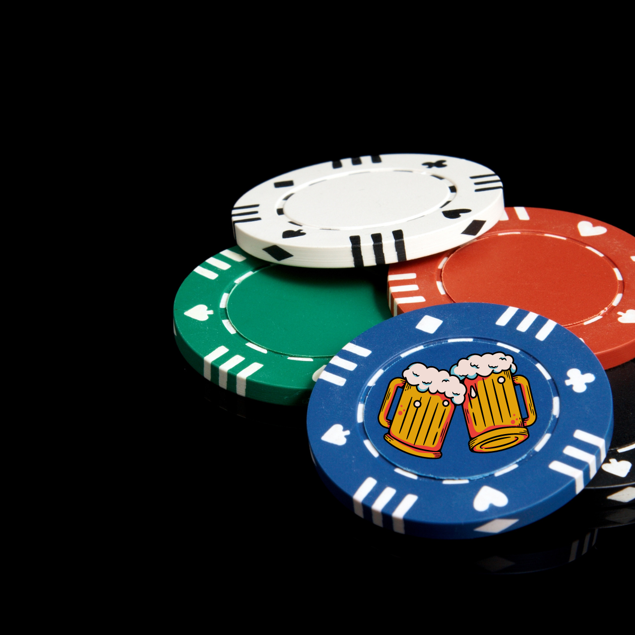 Color Custom Prints - Wholesale Card Game - Custom Clay Poker Chips/Custom Bar Chips/Happy Hour Tokens7