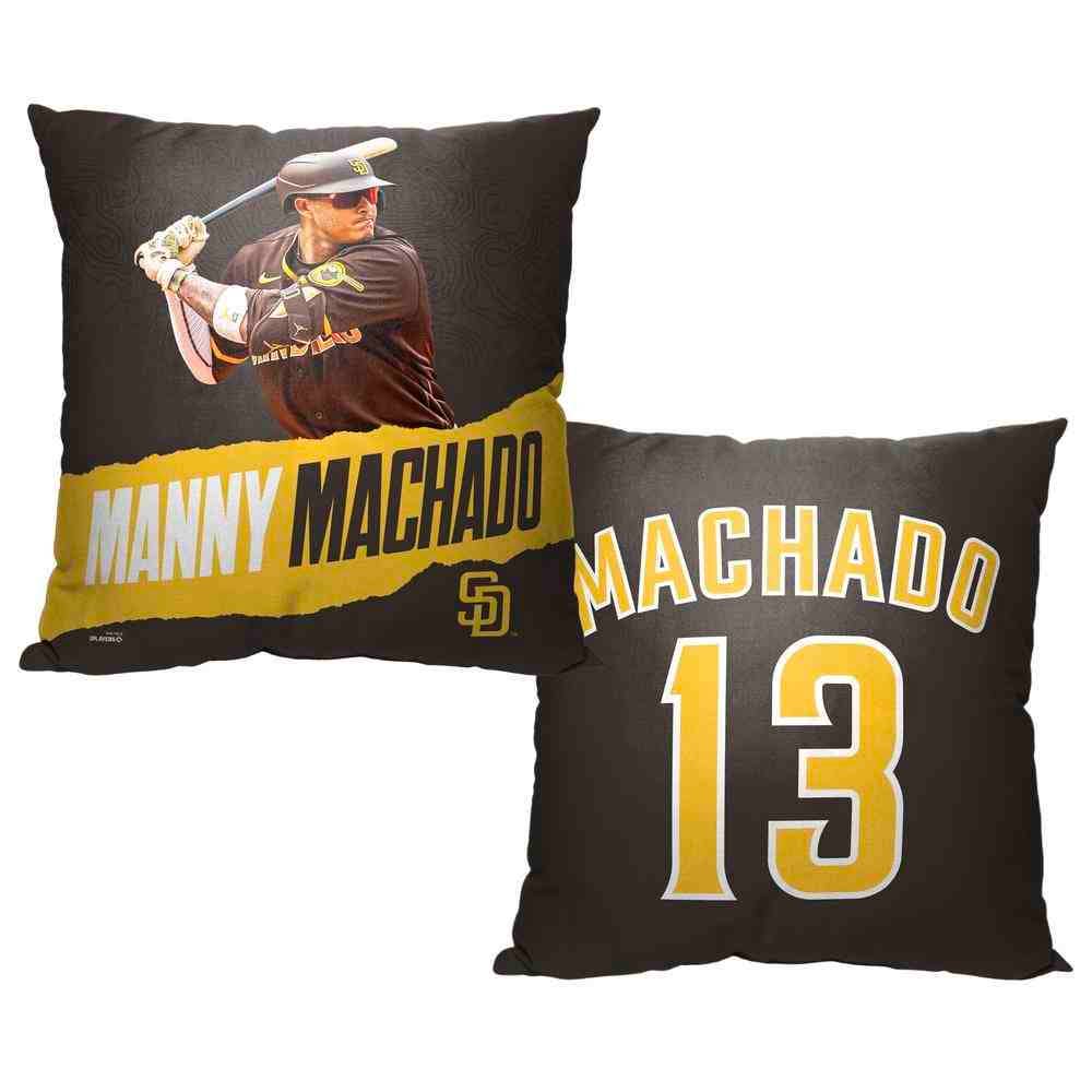 The Northwest Group - Wholesale Throw/Decorative Pillow - MLB Padres  Manny Machado  - Printed Throw Pillow0