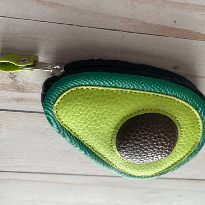 Viva Greetings - Wholesale Coin Purse - Women's - Avocado Kawaii Faux Leather Coin Purse2