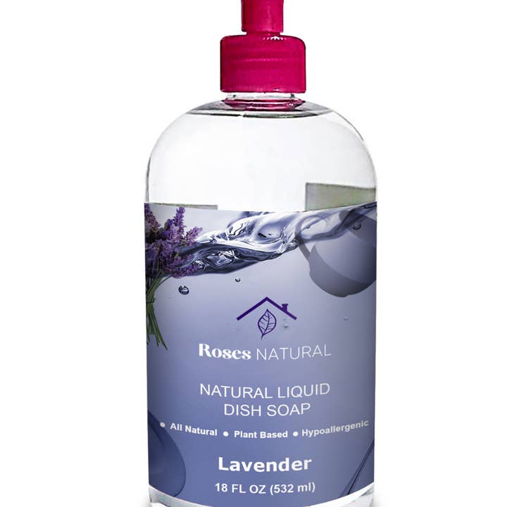 Natural Dish Soap - Lavender for wholesale by Roses Natural