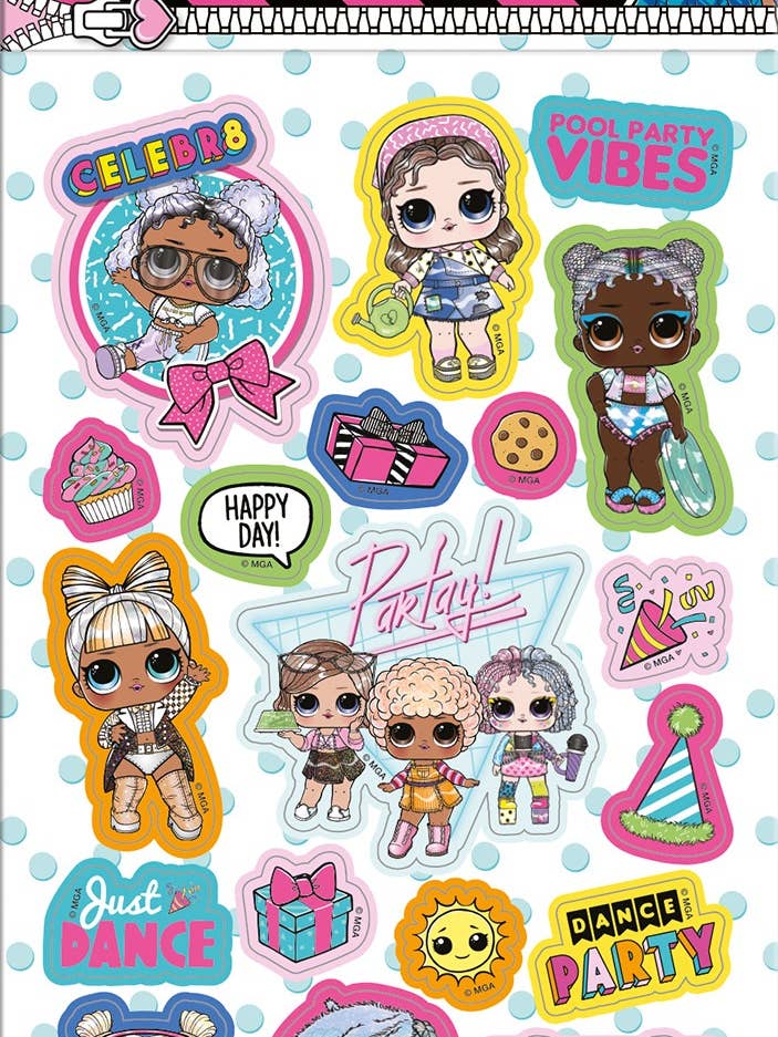 L.O.L. Überraschung! Stickerpack - 6 Bögen für den Großhandel von Paper Projects Ltd