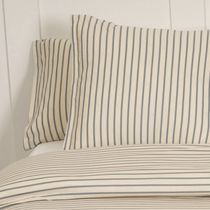 Jersey cotton duvet cover - Horizon blue bedding for wholesale on Faire1