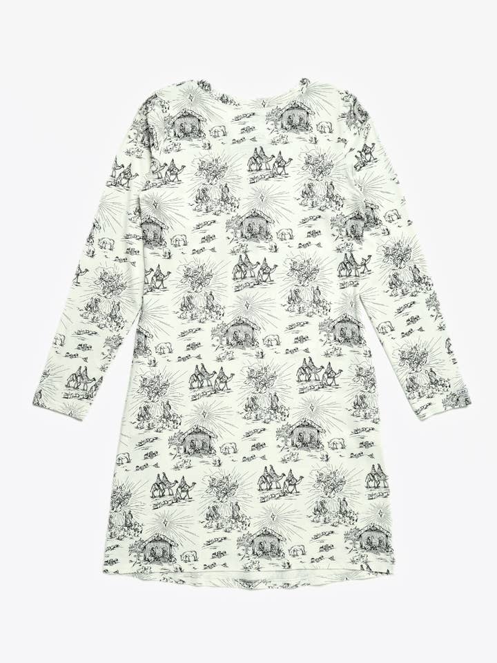Holy Pals - Wholesale Nightgown – Women’s - O Little Town of Bethlehem Womens Nightgown PJ Cotton5