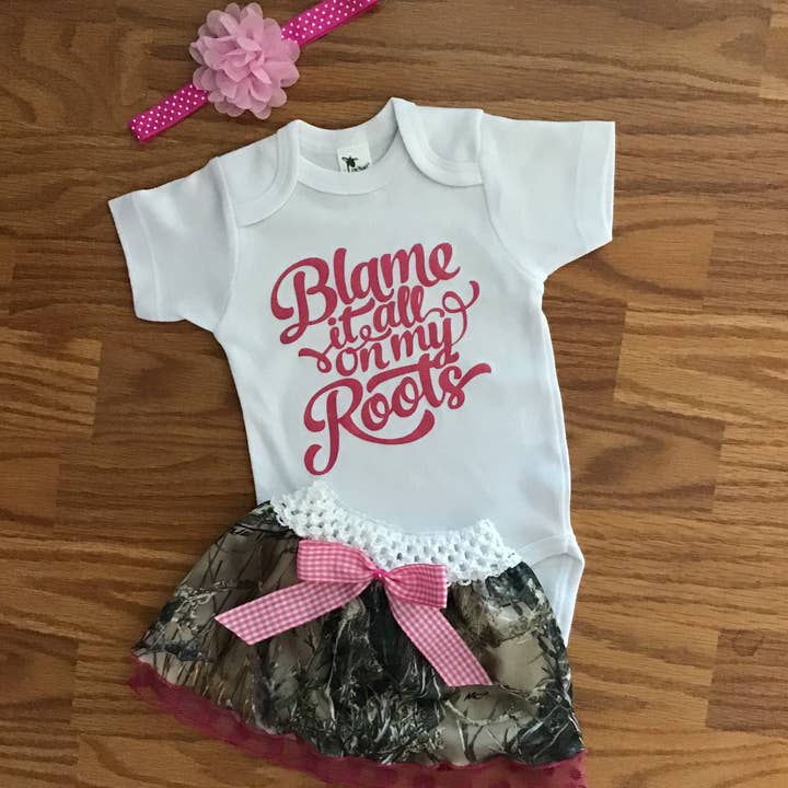 Blaime It On My Roots Skirt Set for wholesale by YOU HAD ME AT CAMO