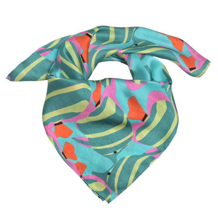Sidenhalsduk Fish-cs i turkos för wholesale av cute stuff GmbH