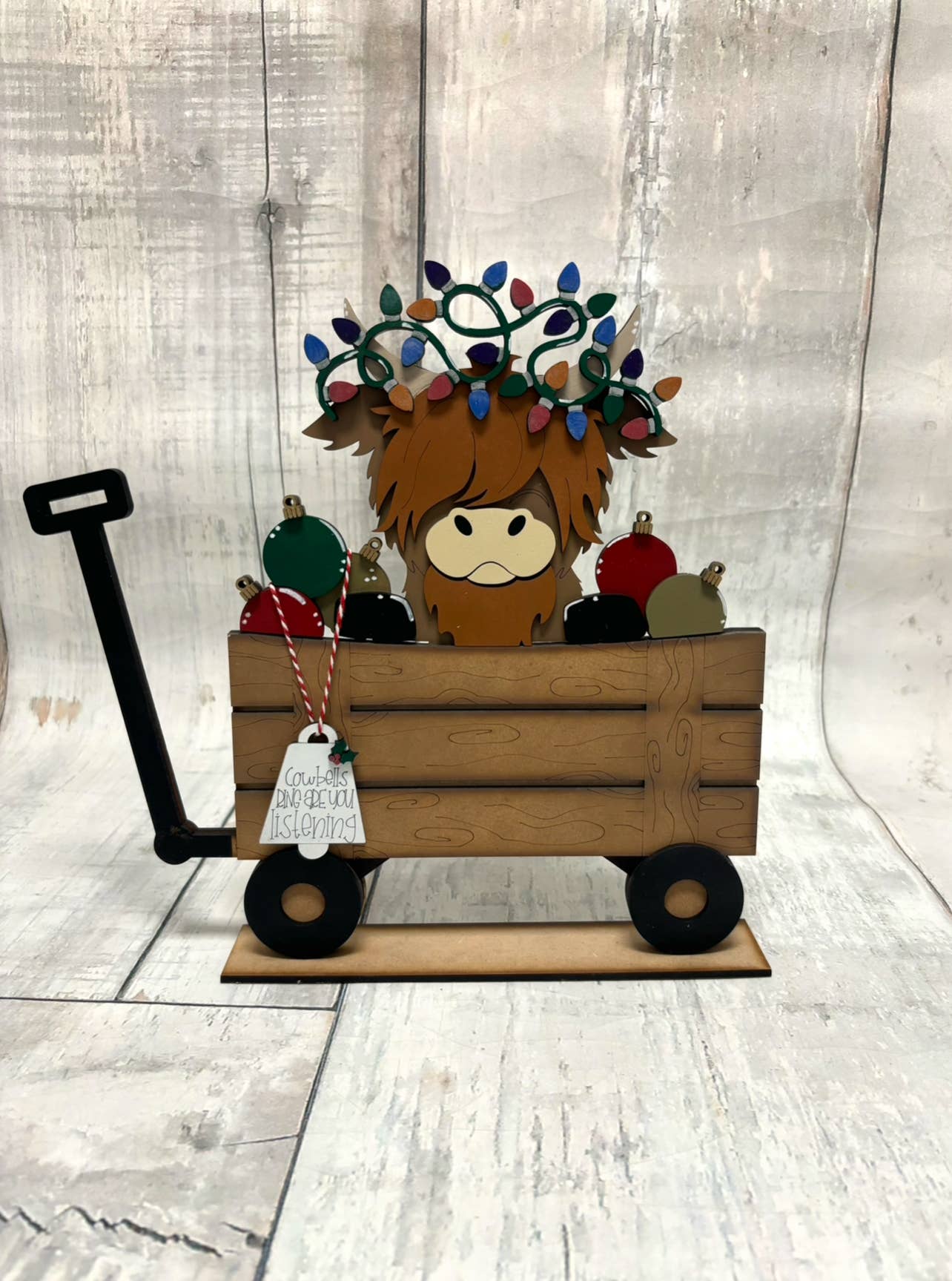 Rustic Home Co LLC - Wholesale DIY Craft Kit - Interchangeable Christmas highland Kit for Seasonal basket