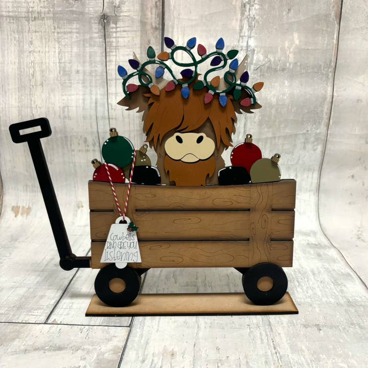 Kit natalizio intercambiabile per cesto stagionale Highland per la vendita all'ingrosso da parte di Rustic Home Co LLC